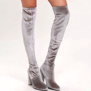 Velvet "Emotions" Over the Knee High Boots 7.5
